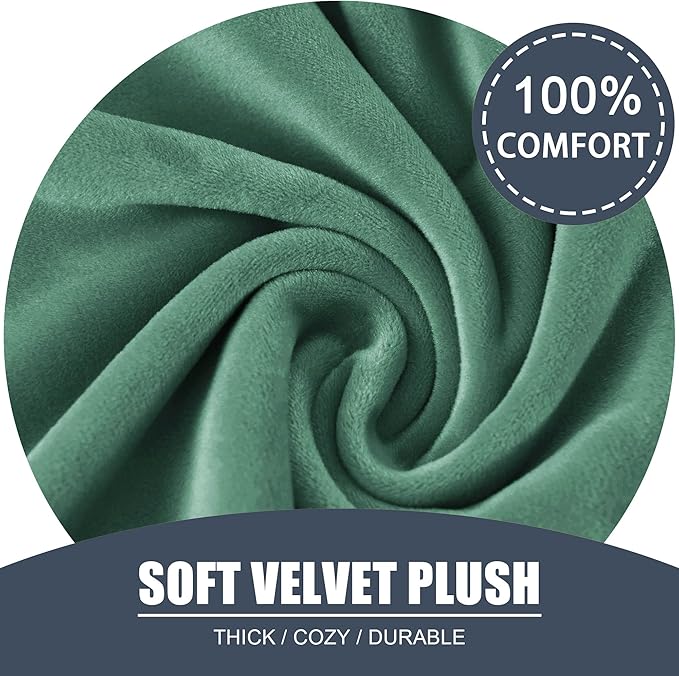 CONRUSER Stretch Cushion Cover, Soft Velvet Plush Cushion Slipcovers Loveseat