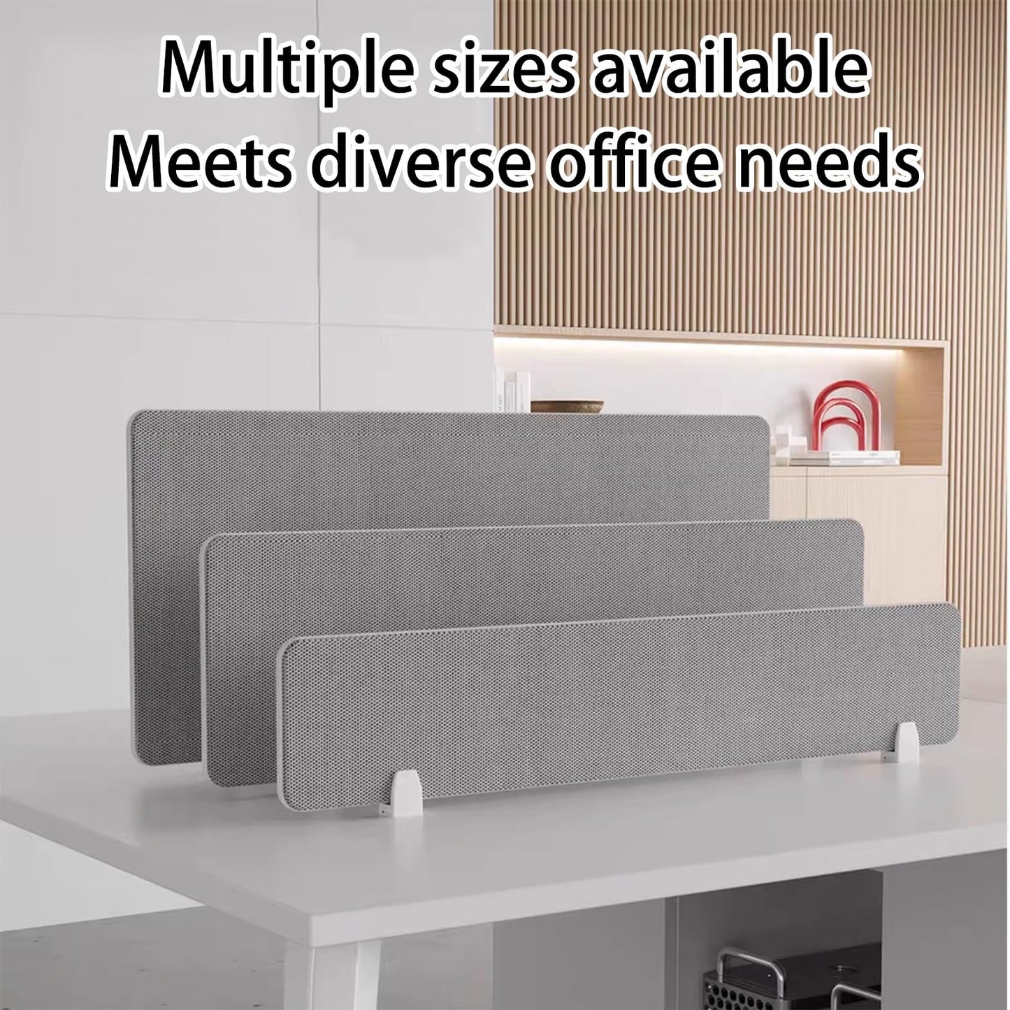 Privacy Desk Divider - Fabric Partition for Office & Studio, Windproof Design, Ideal for Workspaces, Enhance Focus & Productivity, Space-Saving Solution