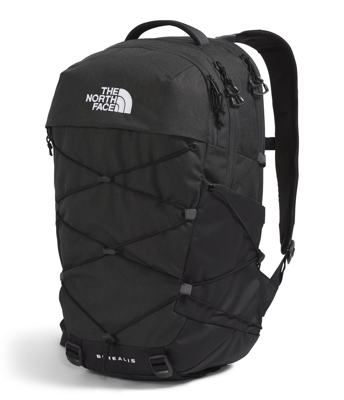 The North Face Borealis Commuter Laptop Backpack - Water Repellent, Laptop Sleeve, Large Main Compartment, Asphalt Grey Light Heather/TNF Black-NPF, One Size