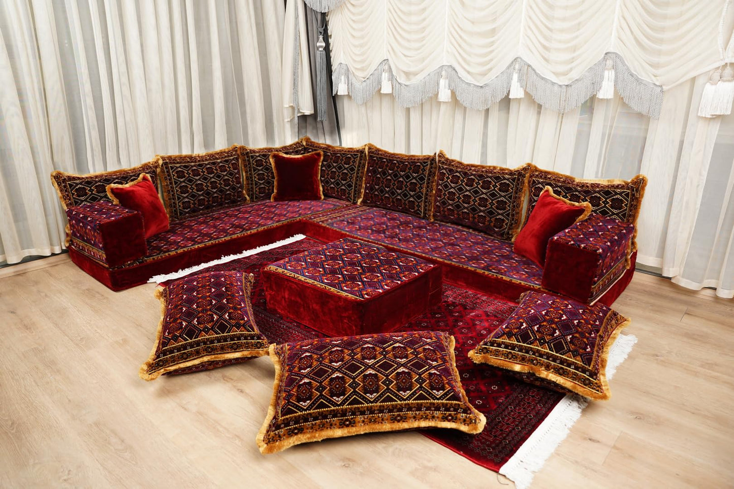arabicsofa Traditional Floor Majlis Cushions – Modular Diwan Sectional Seating