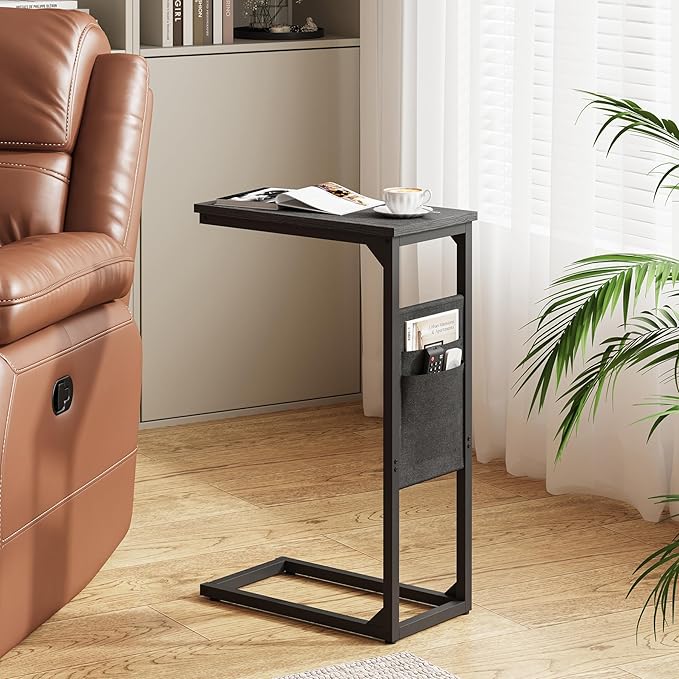 TUTOTAK C Shaped End Table, Side Table