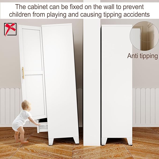 erosoei 71" H Metal Armoire Wardrobe Closet
