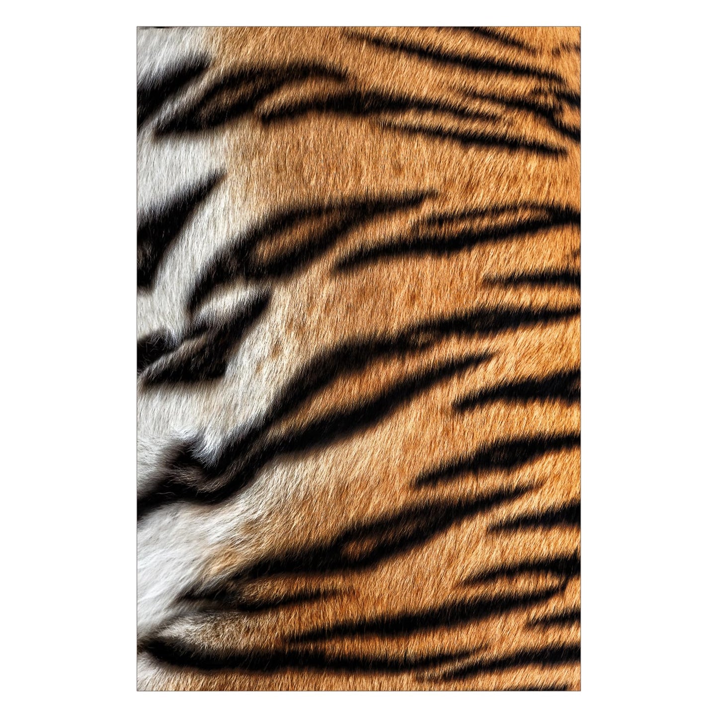 DweIke Tiger Rugs for Living Room, 4x6 Soft Faux Animal Tiger Print Area Rug, Washable Non-Slip Stain Resistant Throw Carpet for Dining Room Office Western Home Decor, Yellow
