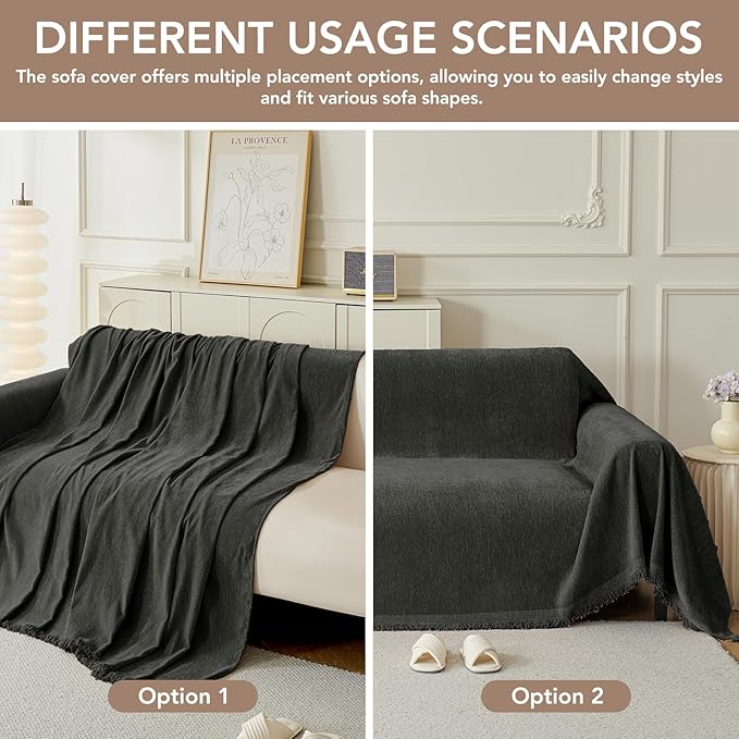 Armchair Couch Cover for Dogs 1 Cushion, Washable Recliner Covers Sofa Protector