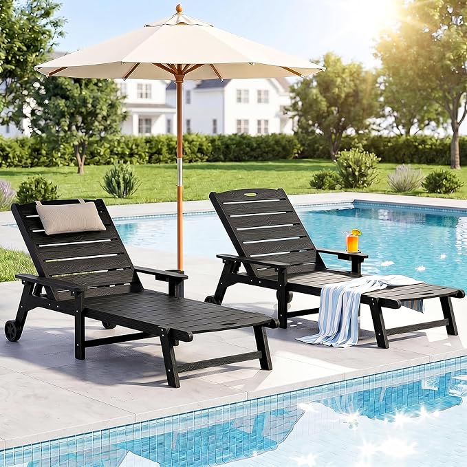 Outdoor Lounge Chair Set of 2