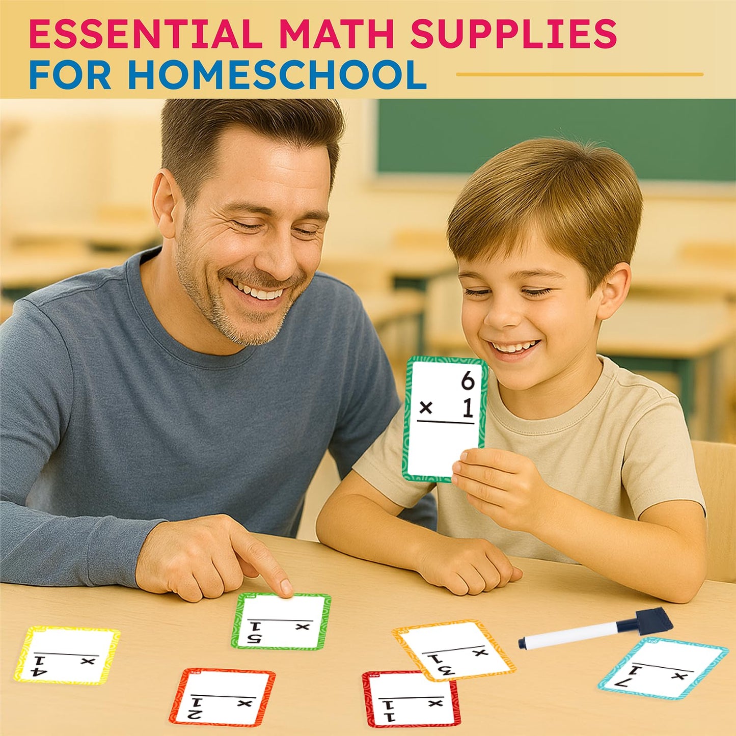 JoyCat 162 Multiplication Flash Cards - All Facts 1-12 Times Tables with Visual Aids Mastered & Review Sorting for Kids 3rd 4th 5th Grade or Homeschool Supplies