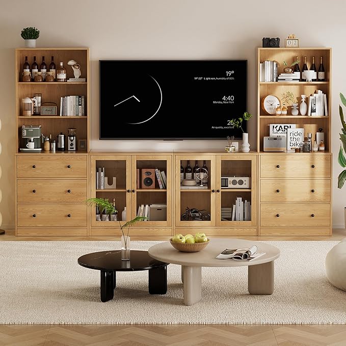 TUSY 71" Large TV Stand Set
