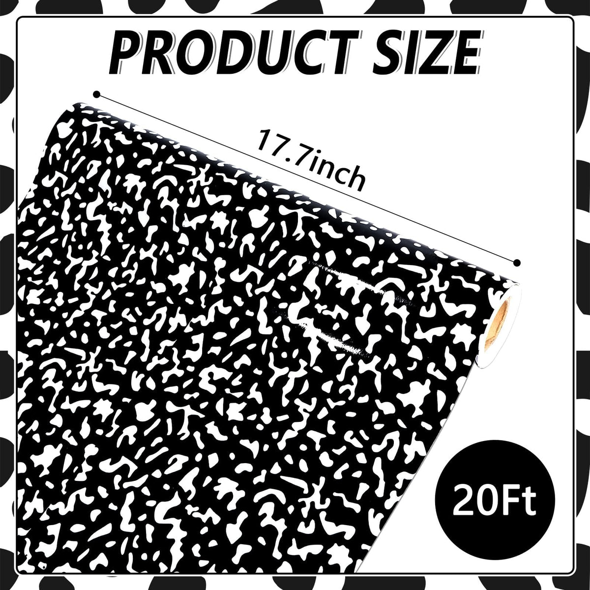 Qyeahkj Composition Bulletin Board Paper Roll Black Dot Bulletin Board Background Paper Fade Resistant Classroom Decoration Poster Art Craft Home Wall Education Decoration Supplies 17.7in x 20ft