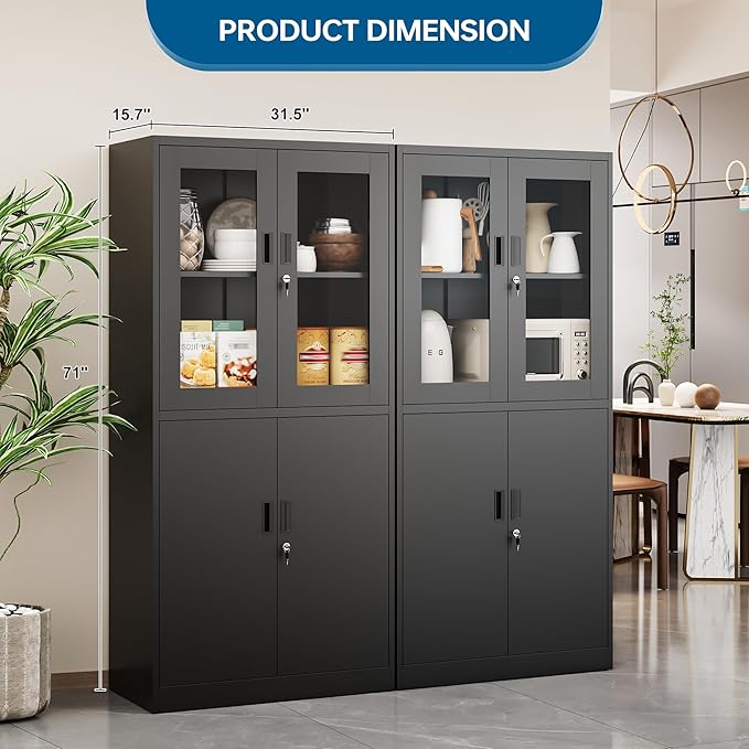 PEUKC Display Storage Cabinet