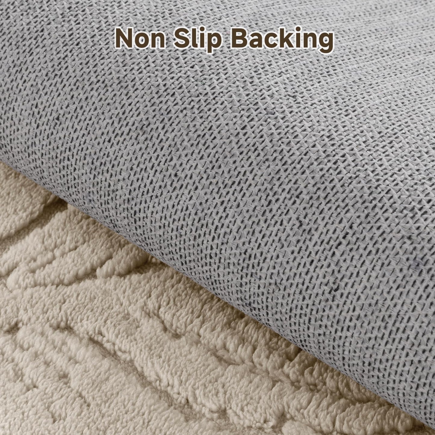 Pauwer Area Rugs for Living Room 6x9, Machine Washable Non Slip Neutral Boho Modern Rug, Soft Fluffy Carpet for Bedroom Dining Room Nursery Office Indoor Farmhouse, Beige