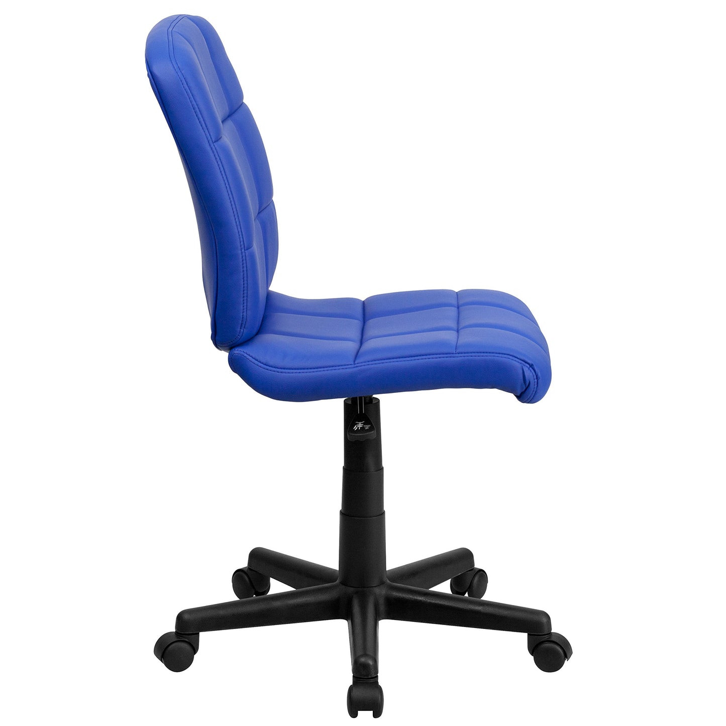 Flash Furniture Clayton Mid-Back Blue Quilted Vinyl Swivel Task Office Chair