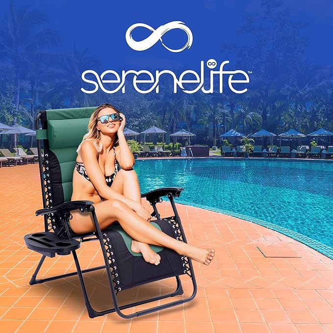 SereneLife Padded Zero Gravity Lounge Chair
