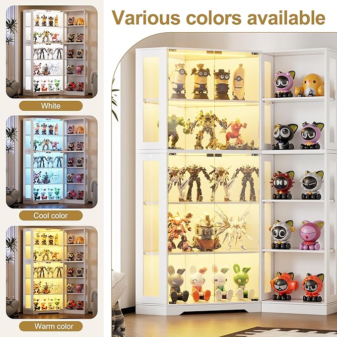 PAKASEPT Corner Display Curio Cabinet