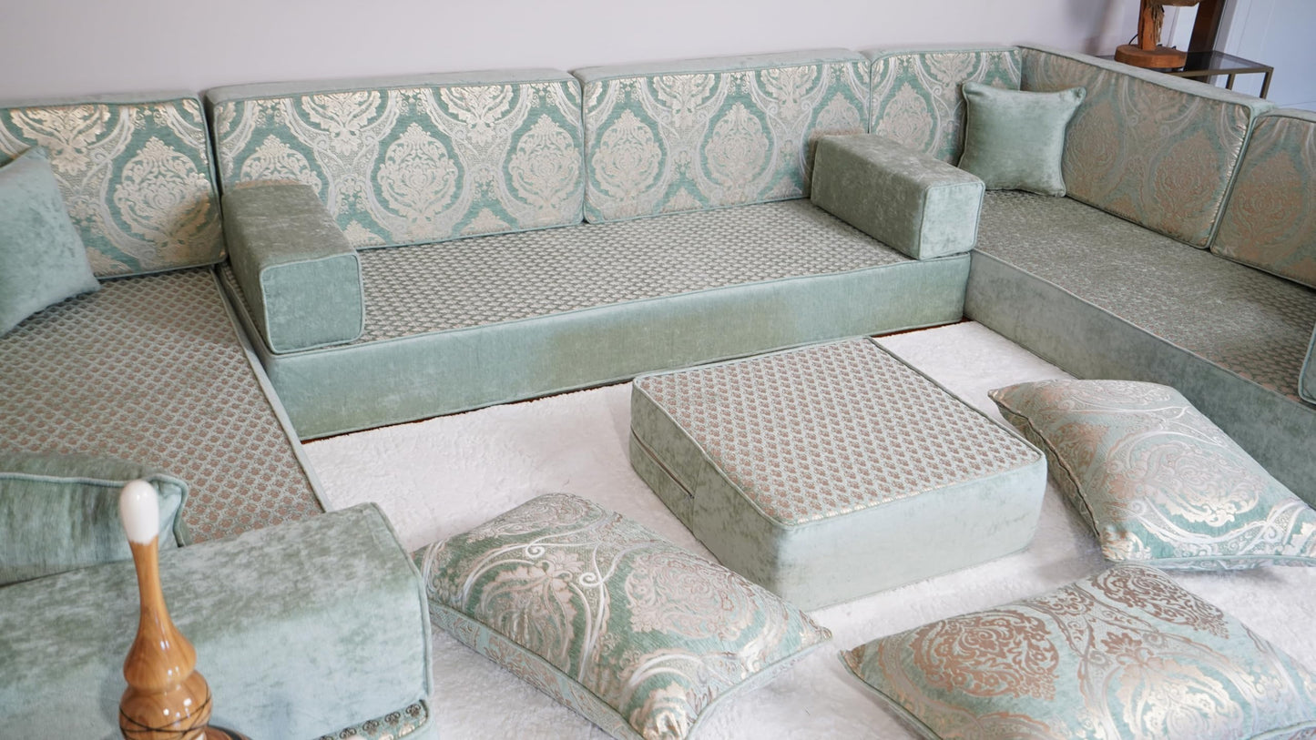 arabicsofa Arabic Majlis Sofa Seating – Handmade Modular Floor Seating Diwan Sofas