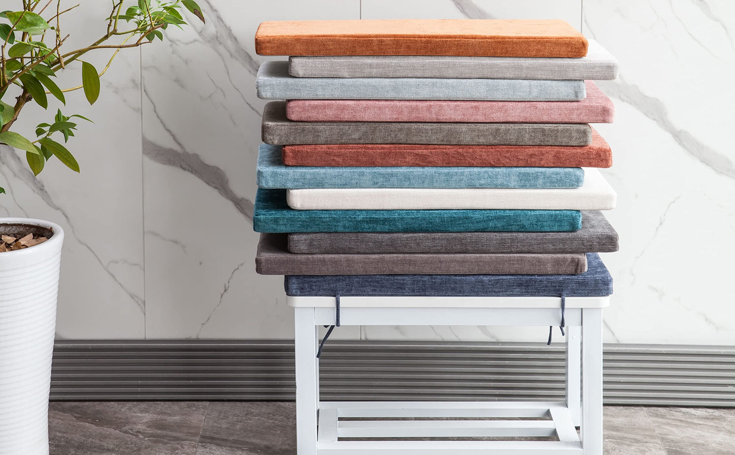 Loveboat Piano Bench Cushion, Washable Bench Pad for Shoe Storage, Window, Piano, Dining 30"x14"x2" Navy