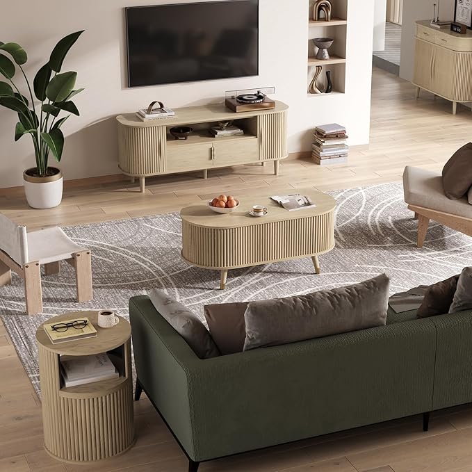 42.5" Oval Lift Top Coffee Table