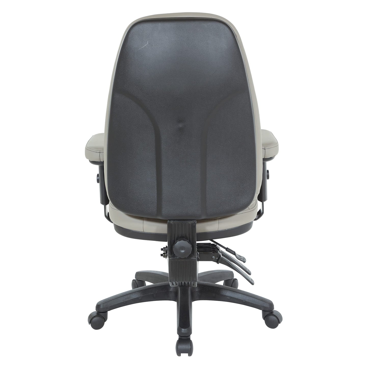 Office Star EC Series Professional Executive Ergonomic High Back Office Chair with Dual Function Control, Padded Contour Seat and Adjustable Padded Arms, Dillon Stratus