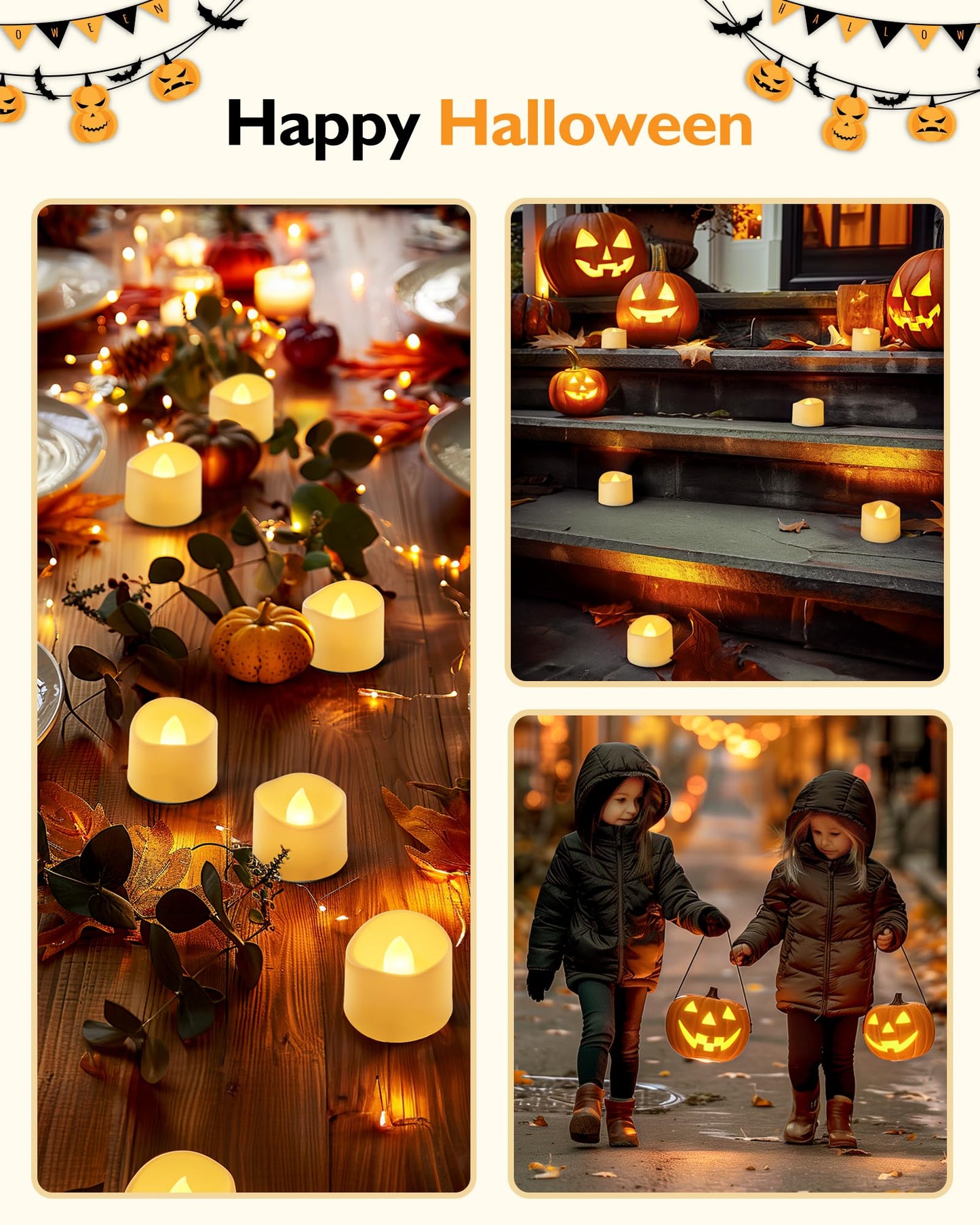 Homemory 12pcs Remote Timer LED Tea Lights Candles, 400+Hours Flickering Flameless Battery Operated Votive Candles for Tabletop Lighting, Centerpieces Decor, Holiday Decor