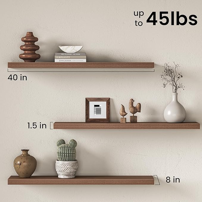 Fun Memories 40Inch Floating Shelves