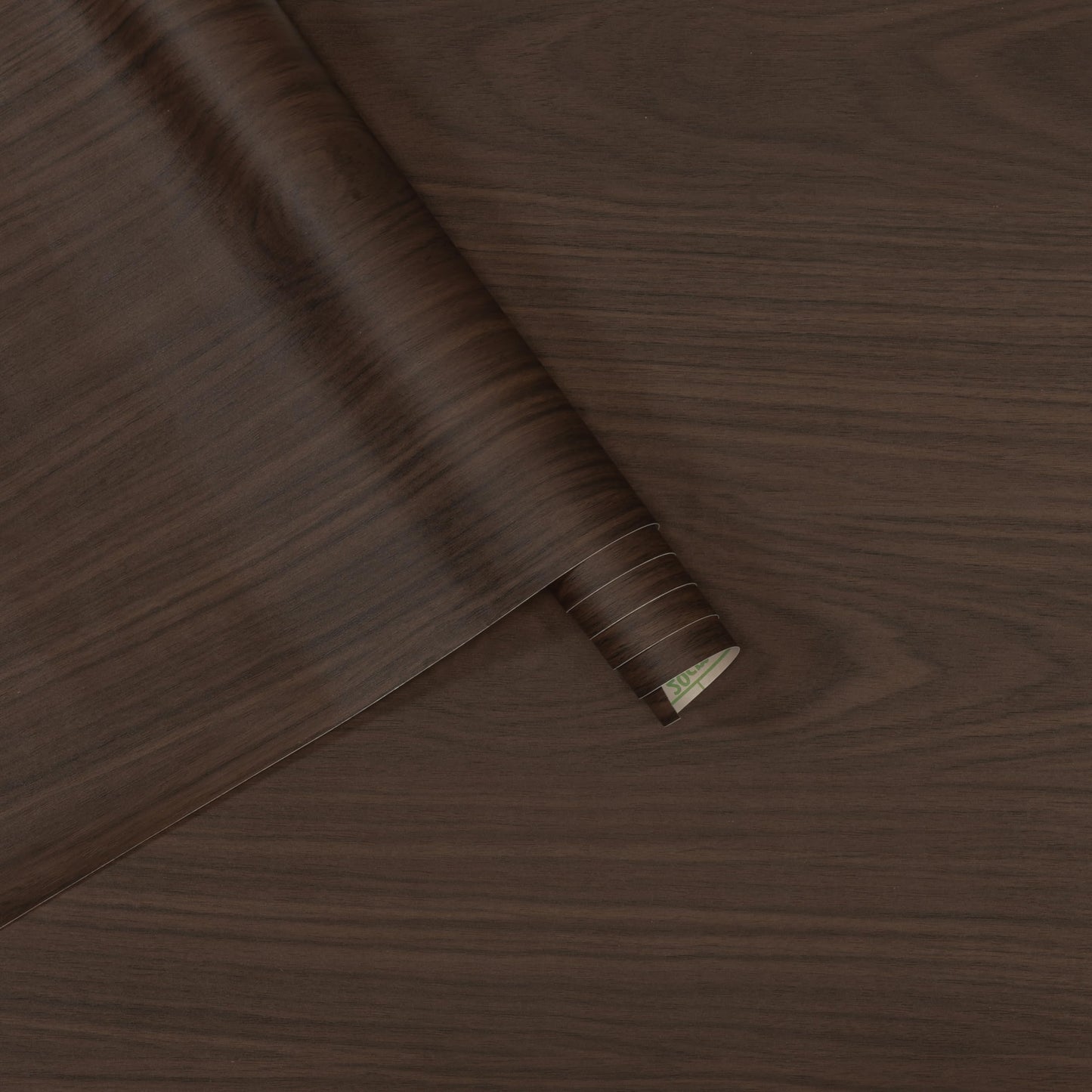 BAYYA Dark Brown Walnut Wood Grain Paper Waterproof Peel and Stick Wallpaper Black Walnut Decorative Furniture Sticker for Kitchen Cabinet Door Table Floor Shelf Drawer Liner Self-Adhesive Film