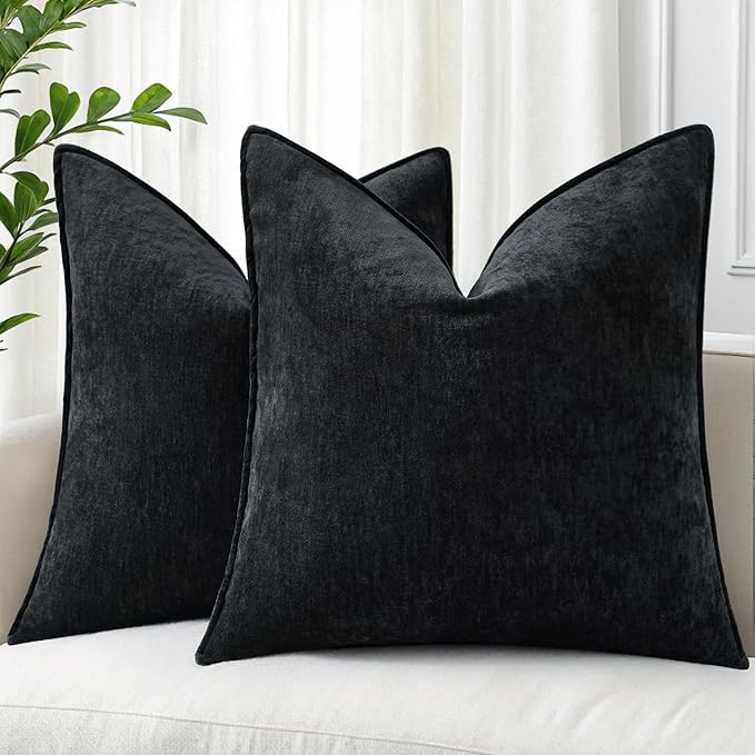 decorUhome Summer Couch Euro Sham Throw Pillow Covers 26x26 Set of 2,