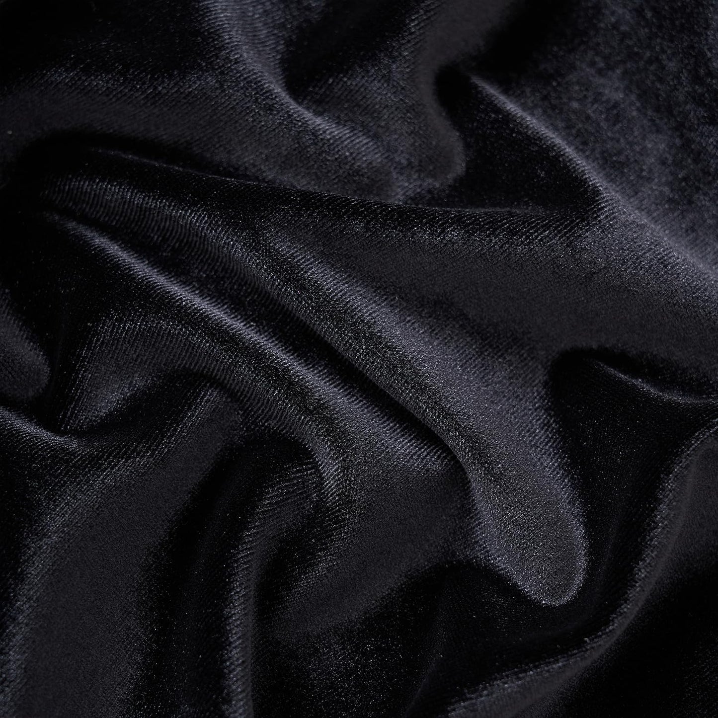 Topwon Nightstand Tablecloth Black Bedside Table Cover with Tassel Soft Velvet Fabric Washable Wipeable Nightstand Cover for End Table Microwave Home Kitchen Decoration (16 * 36 Inch)