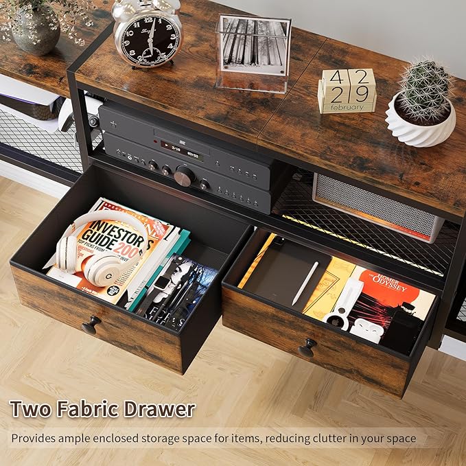 HavenlyYouth 55" Floating TV Stand, Modern Entertainment Center, Wall-Mounted