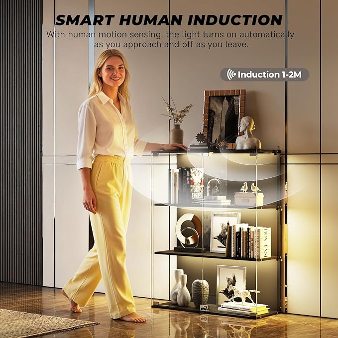 VersionTECH. Glass Display Cabinet