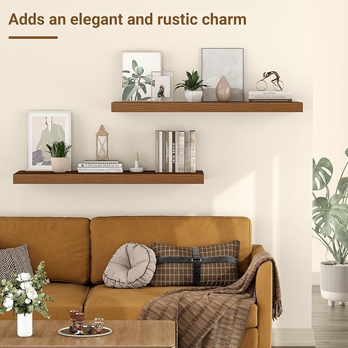 24 Inch Floating Shelves, 12 Inch Deep Floating Shelves