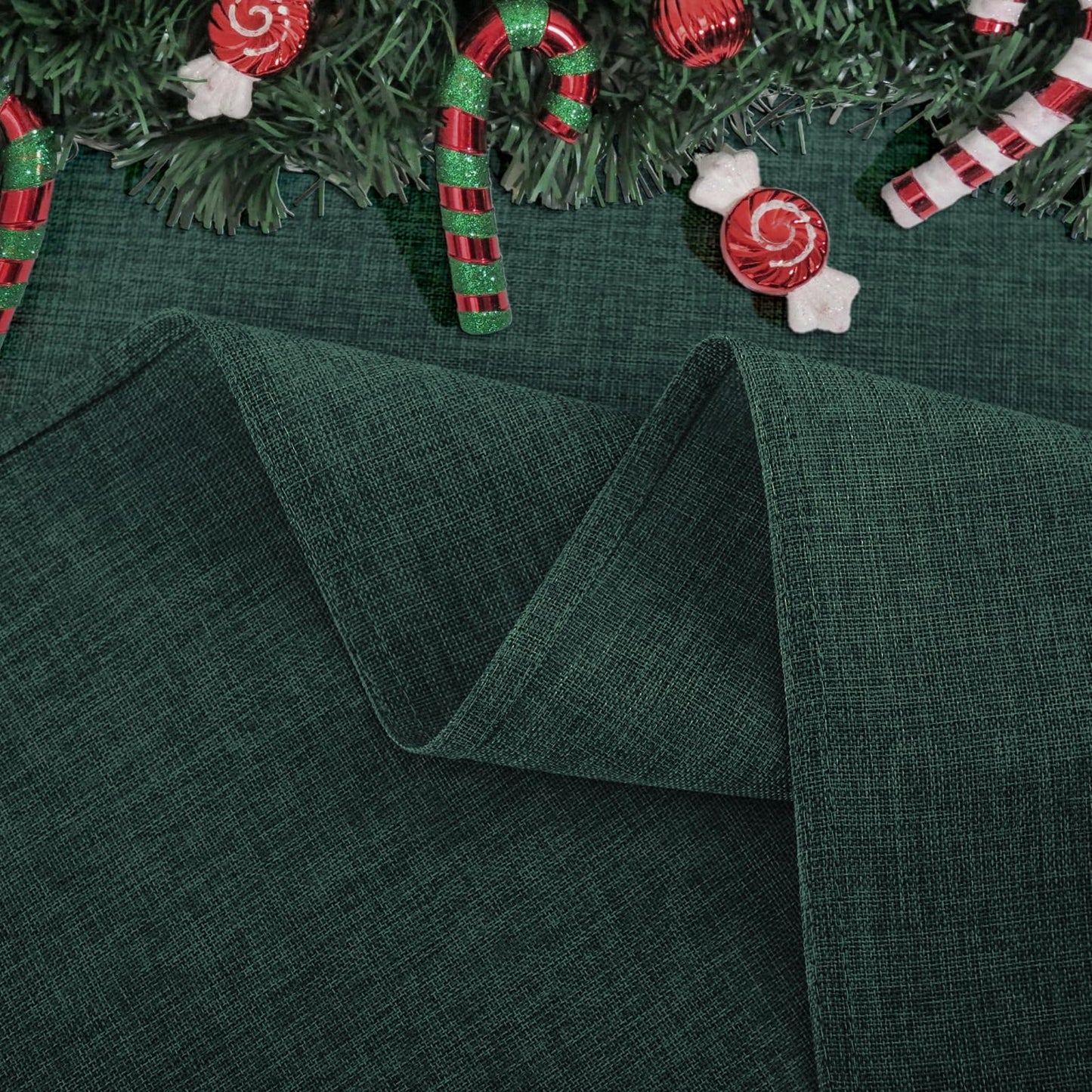 Softalker Rectangle Table Cloth Green 84 x 60 Inch Spring Tablecloths Linen Textured Stain and Wrinkle Resistant Decorative Dining Table Cover for Summer Outdoor, Tea Party, Birthday, Coffee
