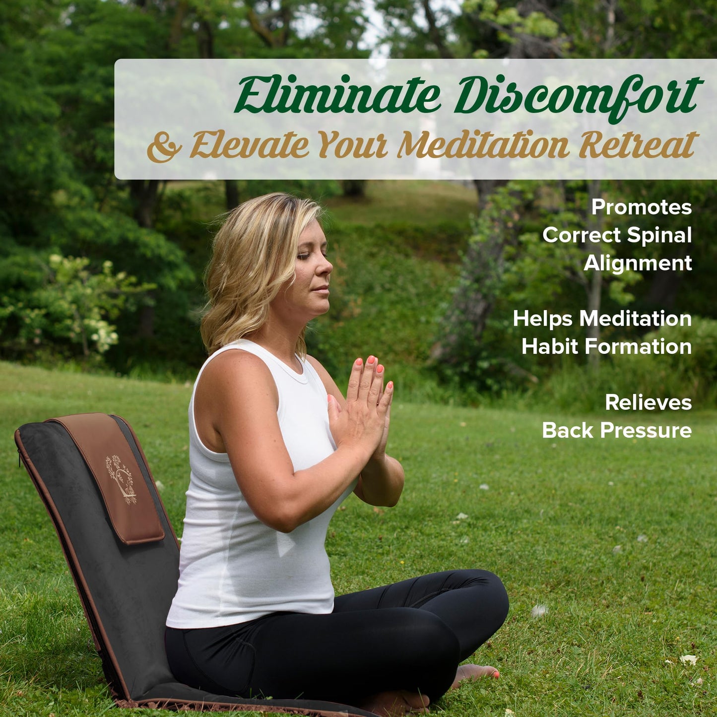 Japanese Meditation Floor Chair with Back Support for Adults - Premium Meditation Chair with Adjustable & Foldable Back for Seating, Yoga & Gaming — Folding Backjack Chairs with Backrest for Adults