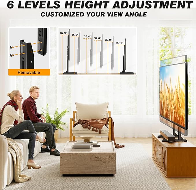 5Rcom Table Top TV Stand, Universal TV Stand