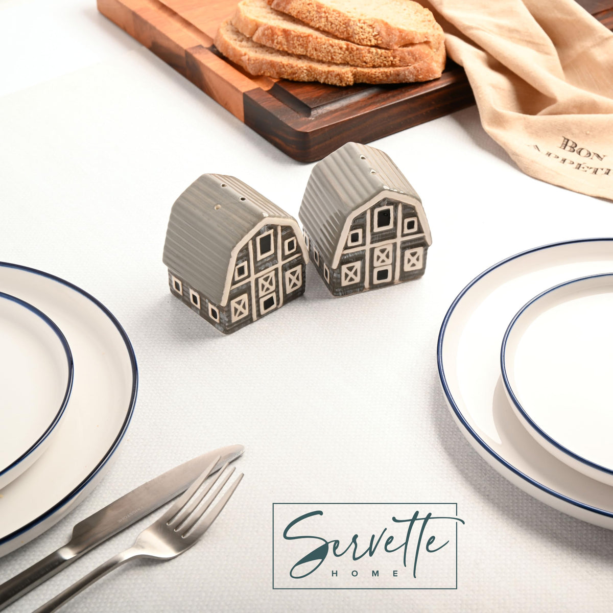 Salt Pepper Shakers Animals (Grey Barn)