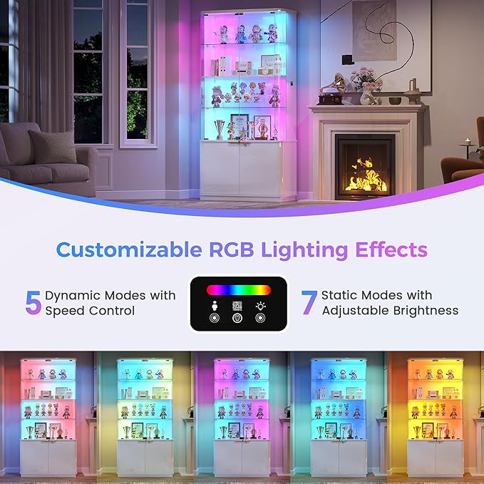 71" Tall RGB Display Cabinet