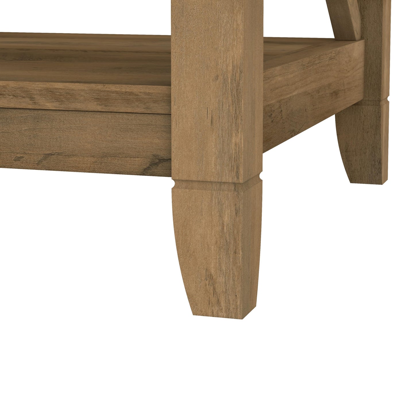 Bush Home Tall 5 Shelf Bookcase for Living Room or Home Office, Large Bookshelf, Modern Farmhouse Style, Key West Collection, Reclaimed Pine