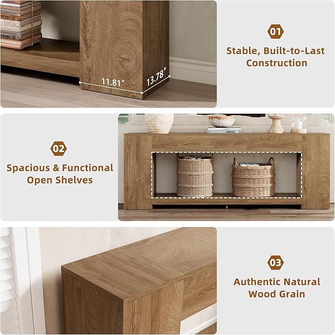 Epecoya 86-Inch Extra Long Console Table