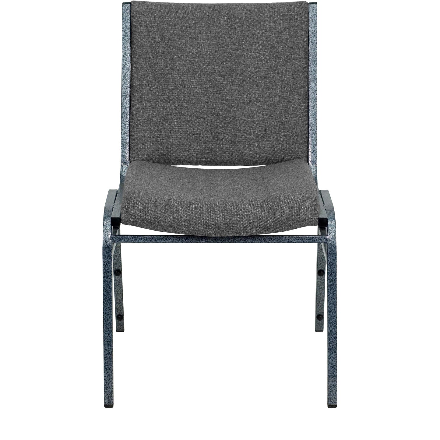 Flash Furniture HERCULES Series Heavy Duty Gray Fabric Stack Chair with Ganging Bracket