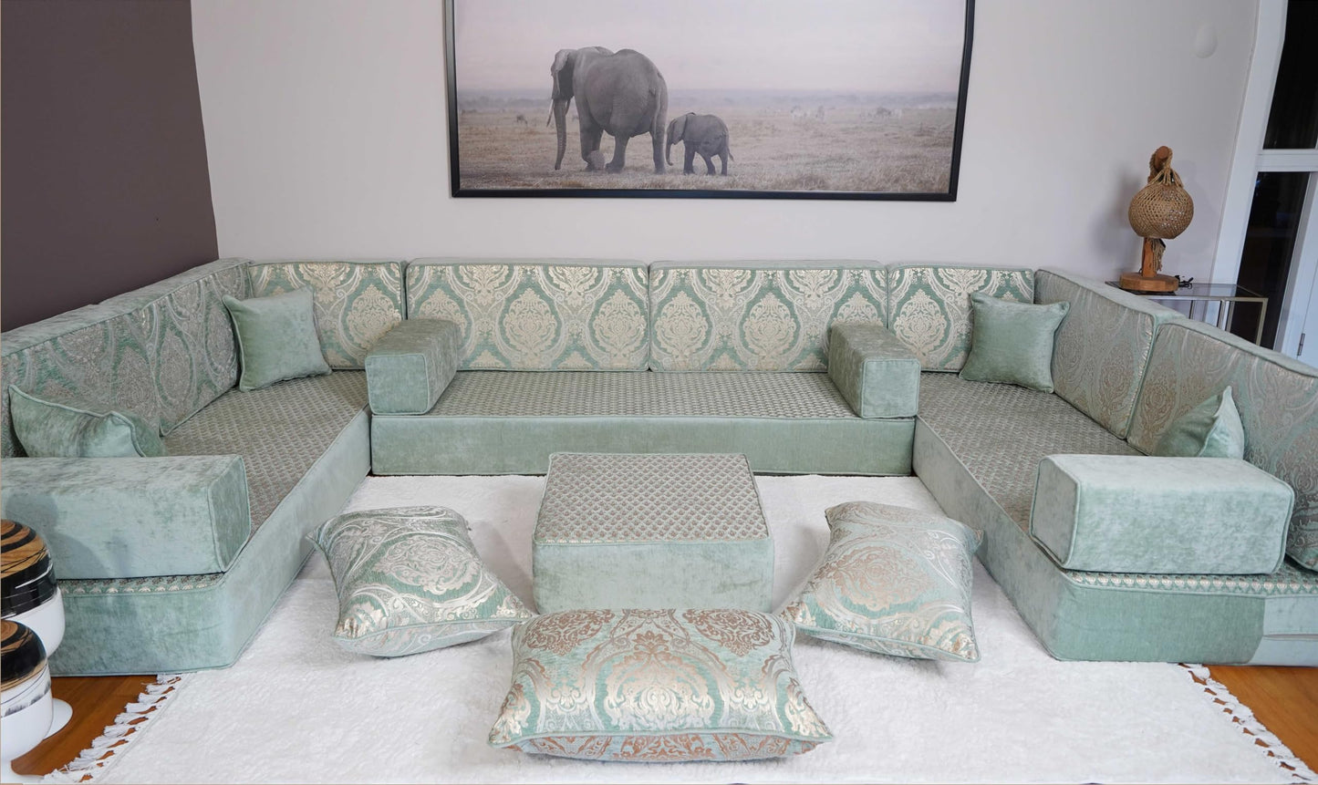 arabicsofa Arabic Majlis Sofa Seating – Handmade Modular Floor Seating Diwan Sofas