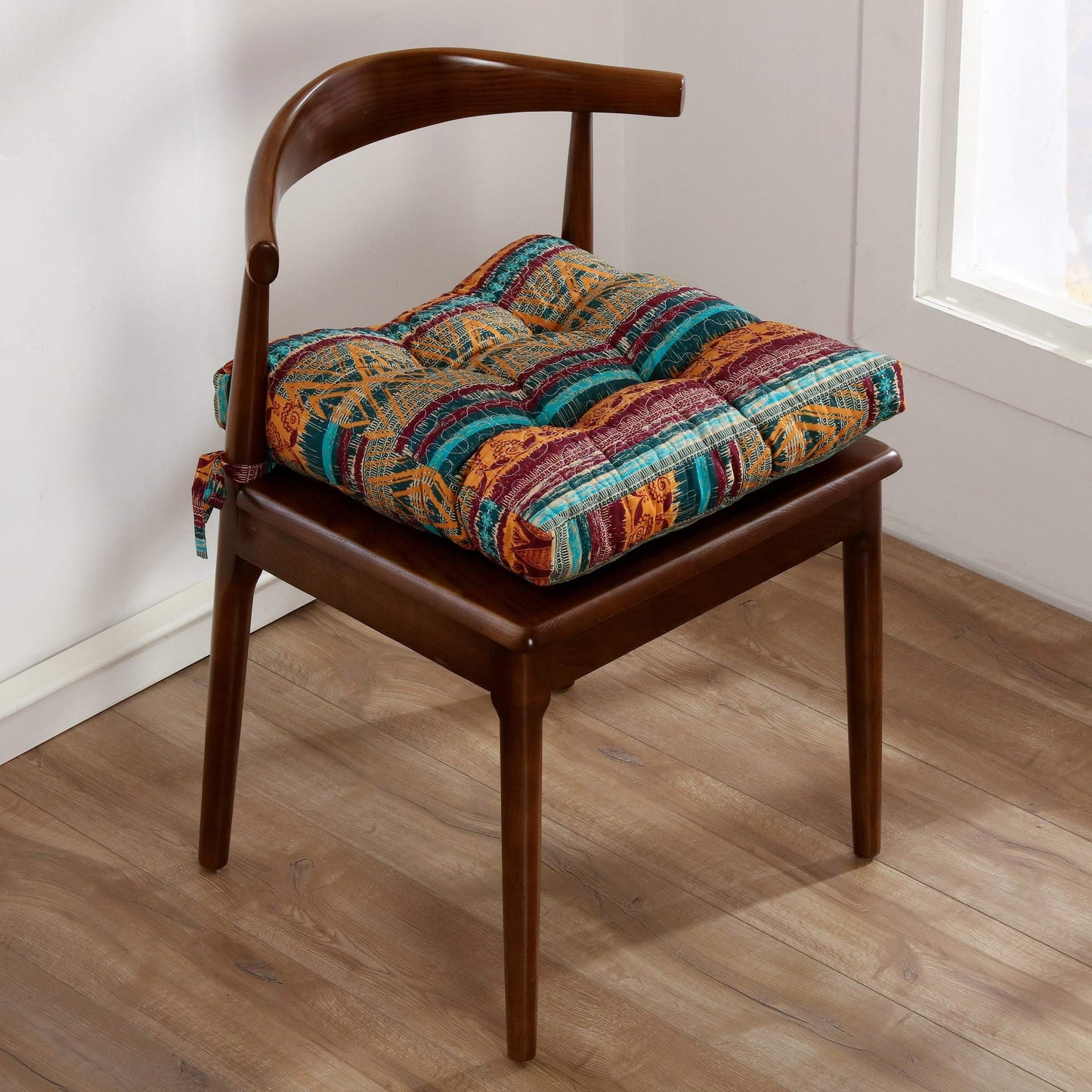 Greenland Home Triple-Cushioned 18x18-inch Chair Pad - Seat Cushion, Single, Southwest