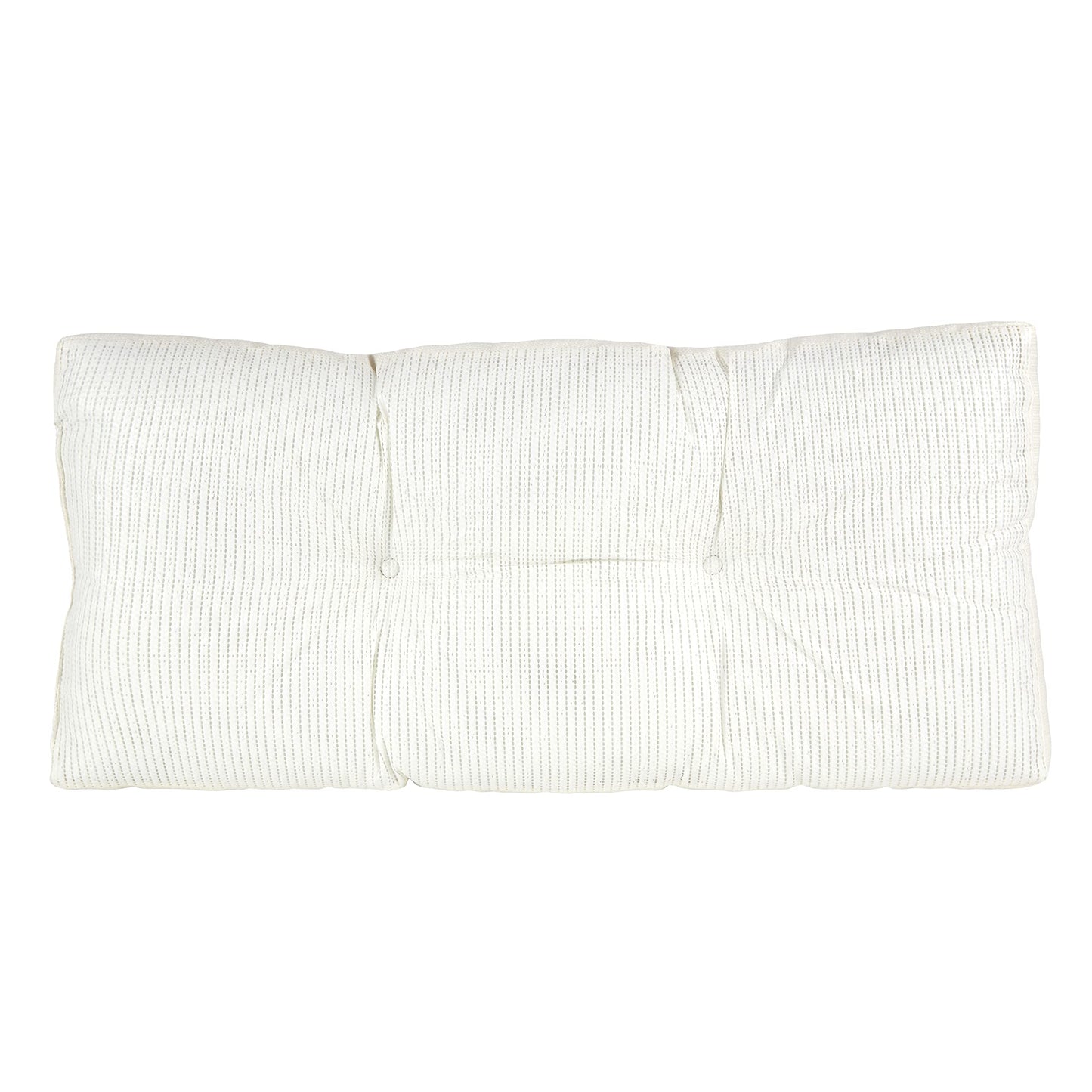 Klear Vu The Gripper Non-Slip Tufted Bench Cushion for Indoor Furniture, Assembled in USA, Entryway Storage, Bay Window, Corner Nook or Piano Seat, 30 Inches, Solid Ivory