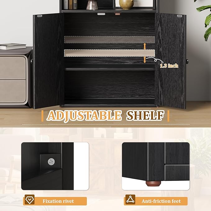 Furniwell Industrial Bookshelf and Bookcases