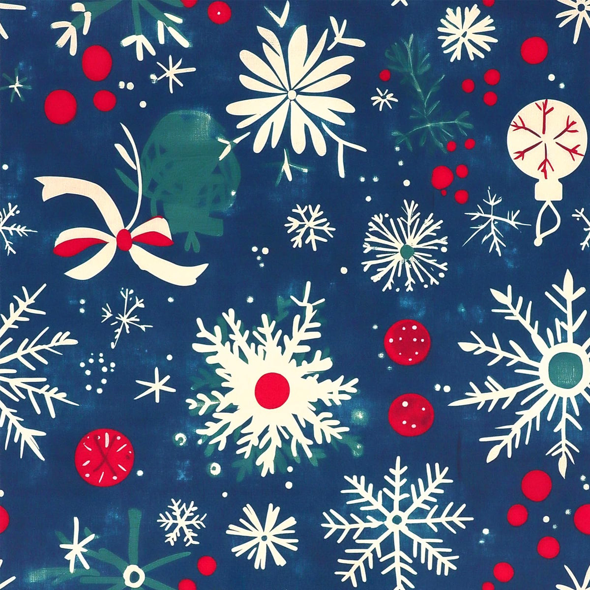 Christmas Peel and Stick Wallpaper Snowflake & Ornament Contact Paper Green Holiday Wall Paper Decor Removable Self-Adhesive Wallpaper Vinyl Christmas Decoration for Countertop Cabinets 17" x 196.8"