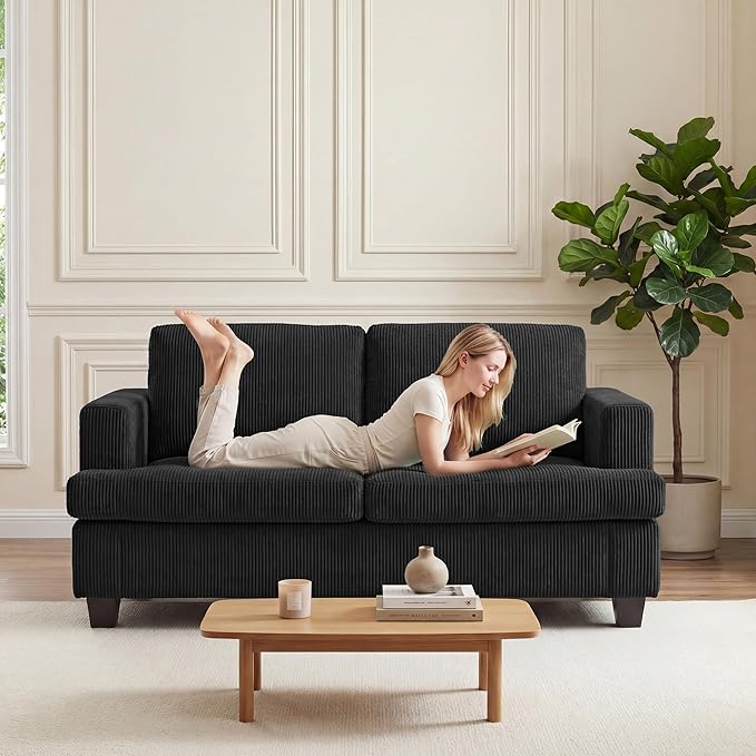 Apicizon 63" Loveseat Sofa Couch, Cloud Couch Lounge Sofa