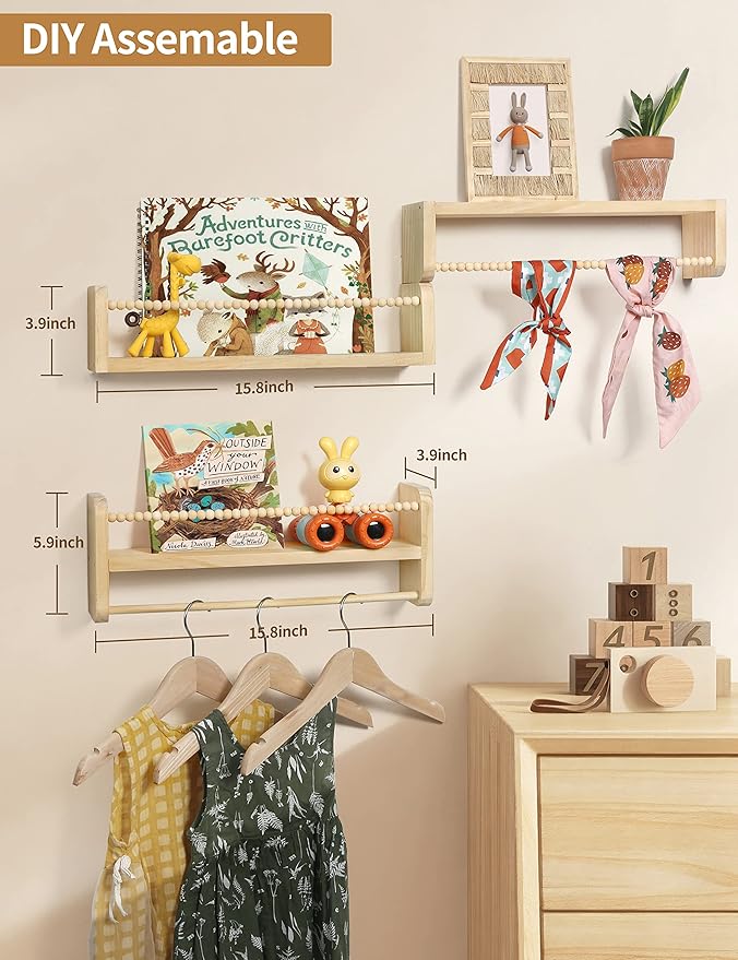 Maxpeuvon Nursery Floating Shelves