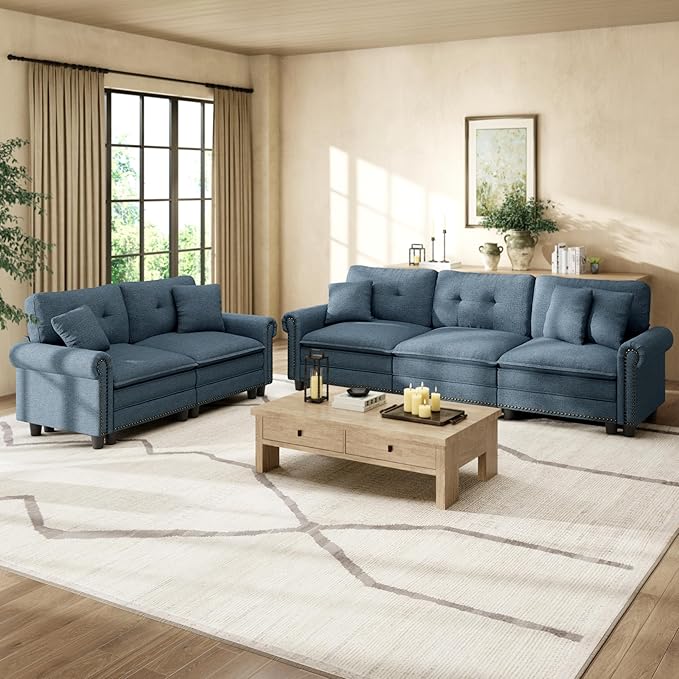 HERA'S HOUSE 2 Pieces Modular Sectional Sofa Sets, Oversized Couch Set