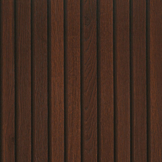 FunStick 24"x200" Slats Wood Wallpaper Peel and Stick Wall Paper Brown Walnut Slatted Wood Vinyl Self Adhesive Contact Paper Decorative for Cabinets Furniture Wooden Slat Wall Panels for Walls Bedroom