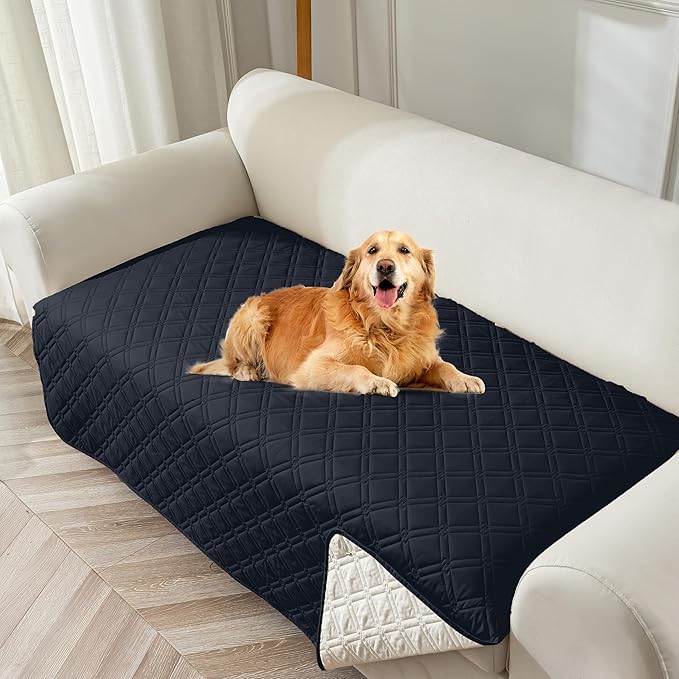Genina Waterproof Couch Cover, Washable Anti-Slip 51 inch Loveseat Sofa Covers