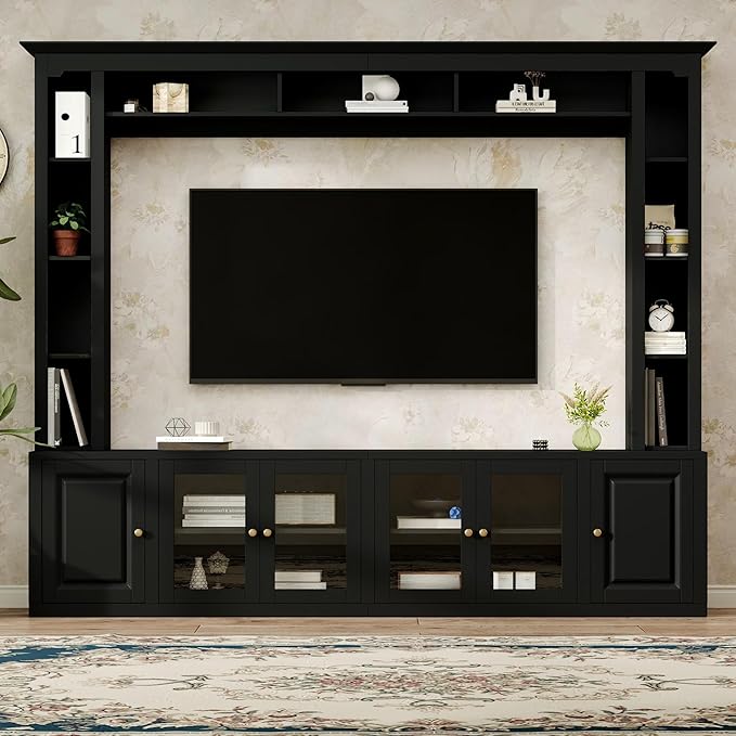 Merax Modern 4 Piece Entertainment Wall Unit