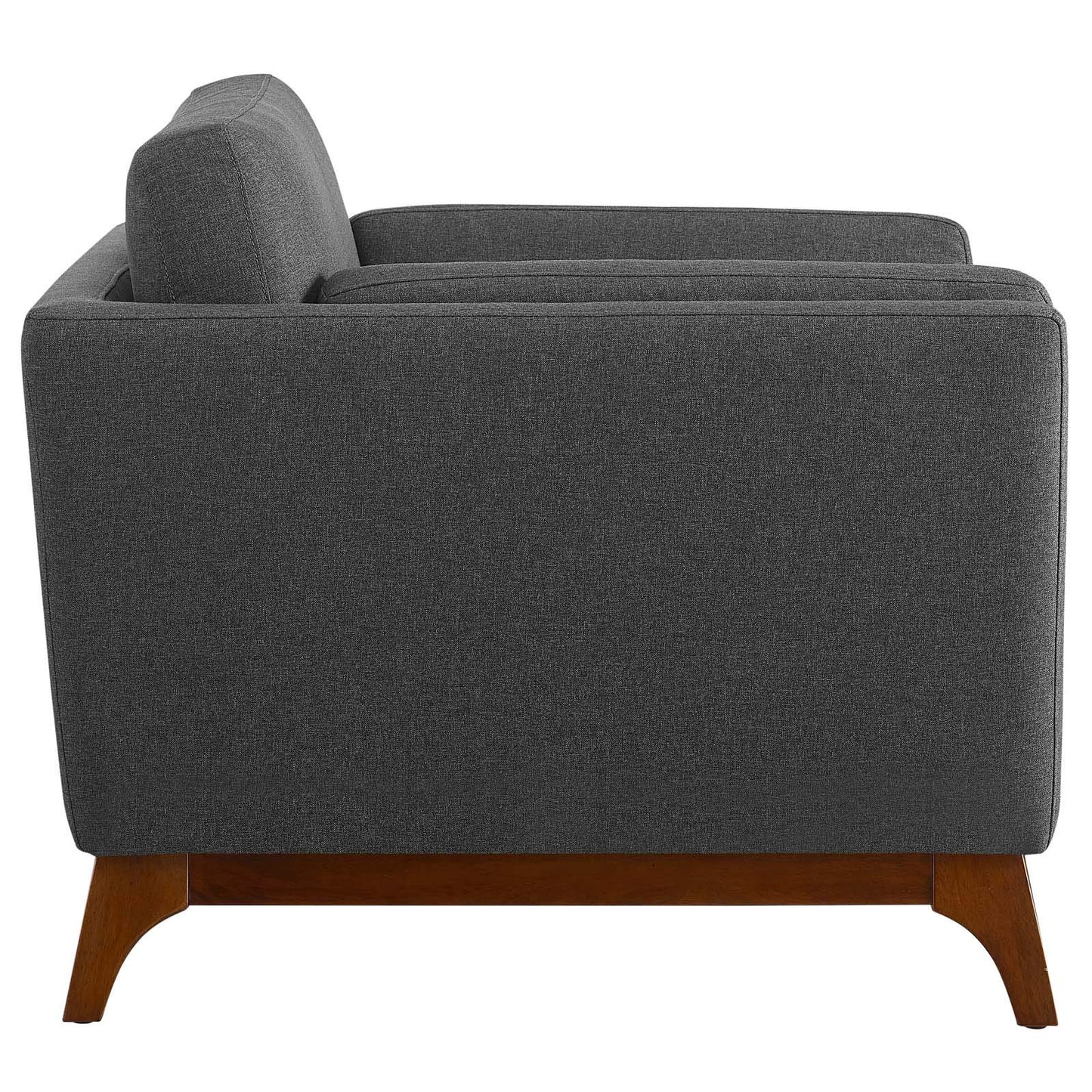Modway EEI-3063-GRY Chance Upholstered Fabric Armchair, Gray