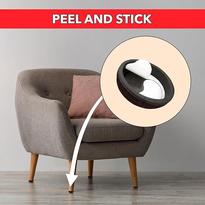 Super Sliders Secure Grip Formed Felt Movers